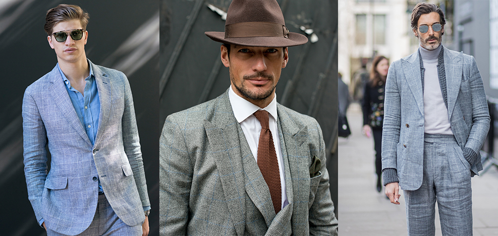 Checked suits street style
